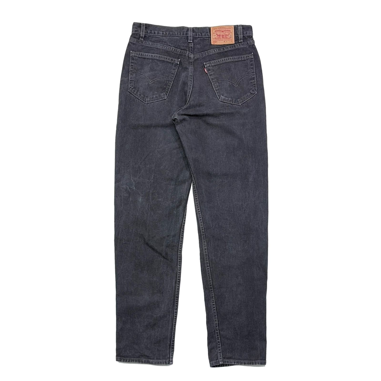 momonosuke 90sUSA製リーバイス550後染めブラックデニム 00s LEVIS リーバイス 550 ブラックデニム パンツ USA製 後染め - メルカリ