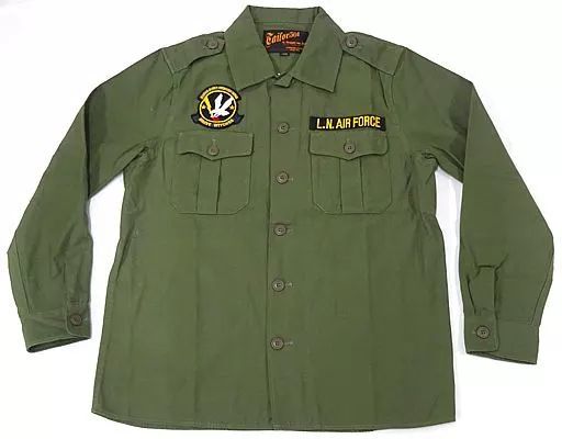 【中古】衣類 第502統合戦闘航空団 飛行脚捜索回収班用ファティーグシャツ オリーブドラブ Lサイズ 「ブレイブウィッチーズ」