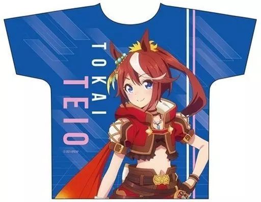 【中古】衣類 トウカイテイオー フルグラフィックTシャツ ブルー フリーサイズ 「ウマ娘 プリティーダービー Season 2」