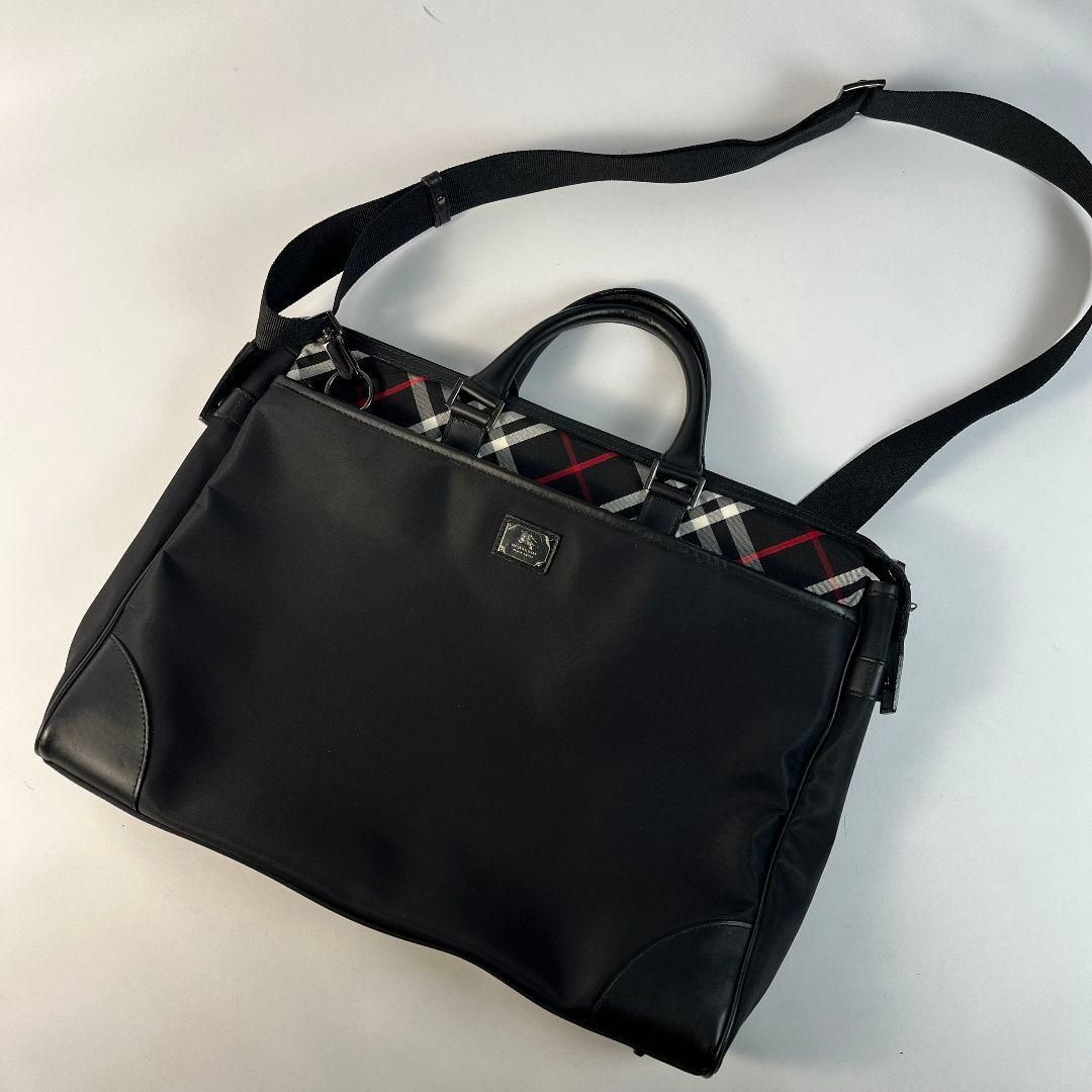 美品 BURBERRY BLACKLABEL 2way ブリーフケース ブラック - メルカリ
