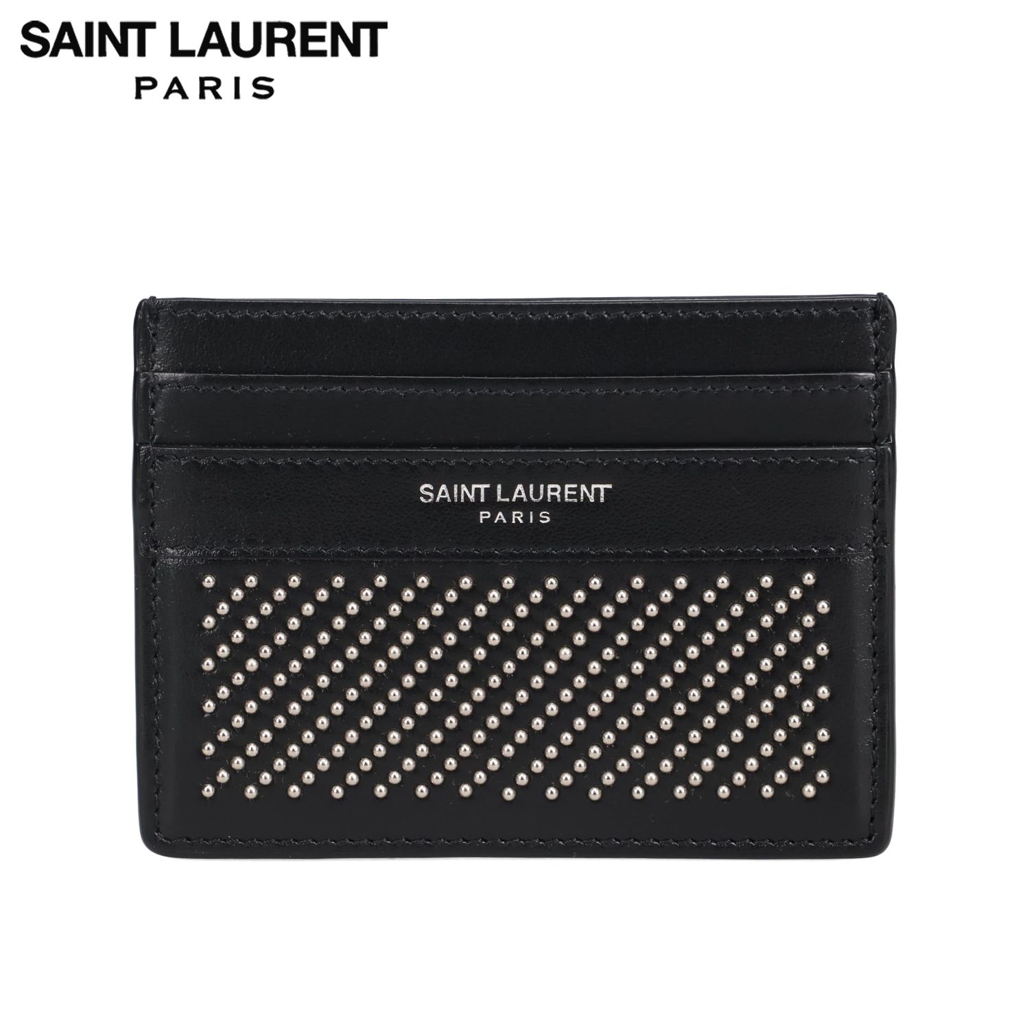 サンローラン パリ SAINT LAURENT PARIS パスケース カードケース ID 定期入れ メンズ 本革 スタッズ CARD CASE 3759490VGUE