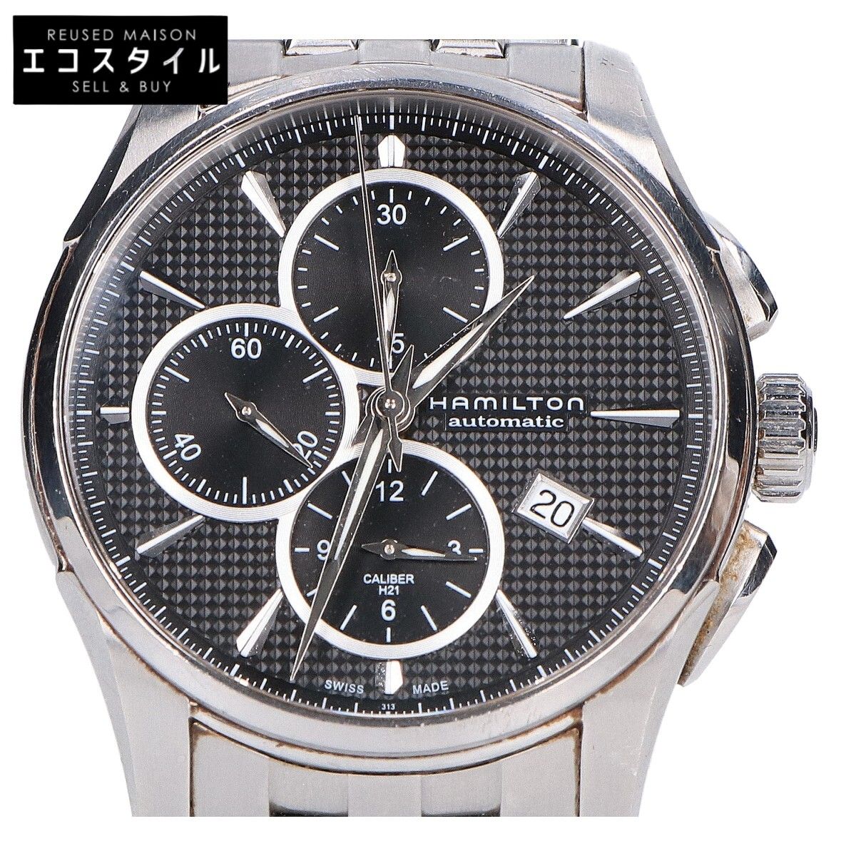 ハミルトン HAMILTON H325960ジャズマスター クロノグラフ自動巻き HAMILTON ハミルトン H325960 ジャズマスター クロノグラフ バック