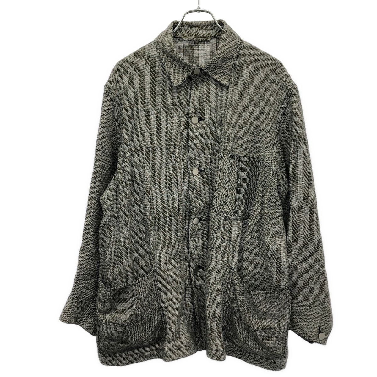 ULTERIOR アルテリア CHAMBRAY GABARDINE COVERALL リネンカバーオール