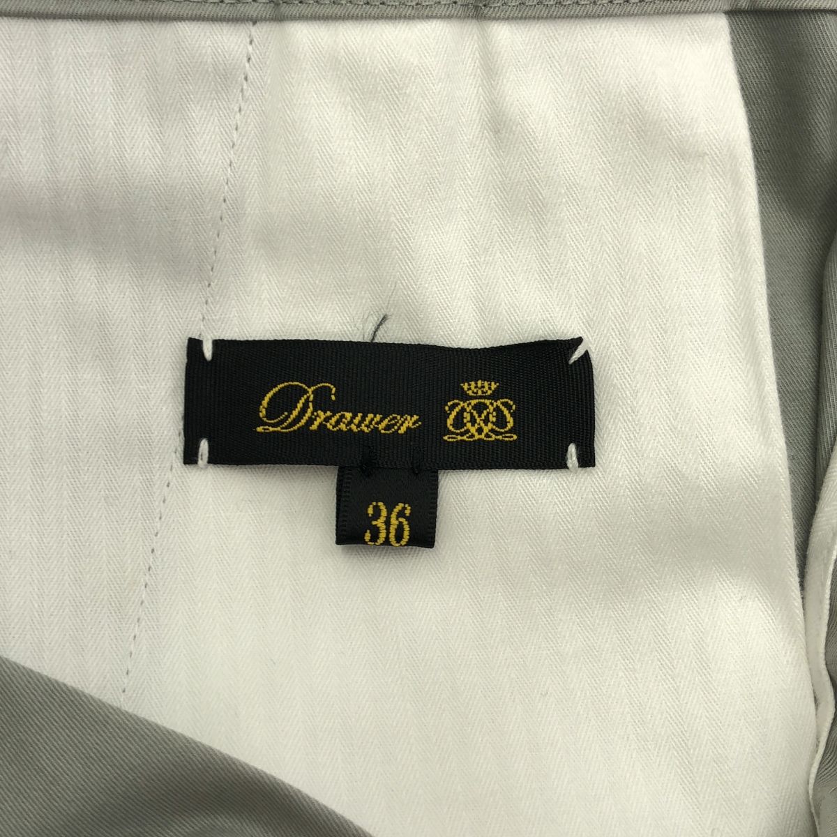 ドゥロワー Drawer 21SS　コットンドロストサロペット　ワイドパンツ DRAWER ドゥロワー 24SS グレー サロペット ワイドパンツ 36 - メルカリ