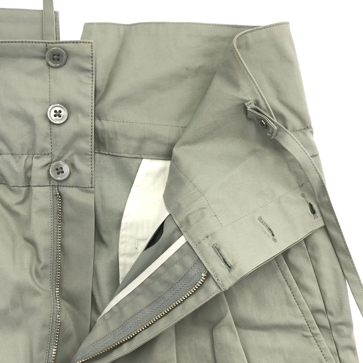 DRAWER ドゥロワー 24SS グレー サロペット ワイドパンツ 36 - メルカリ