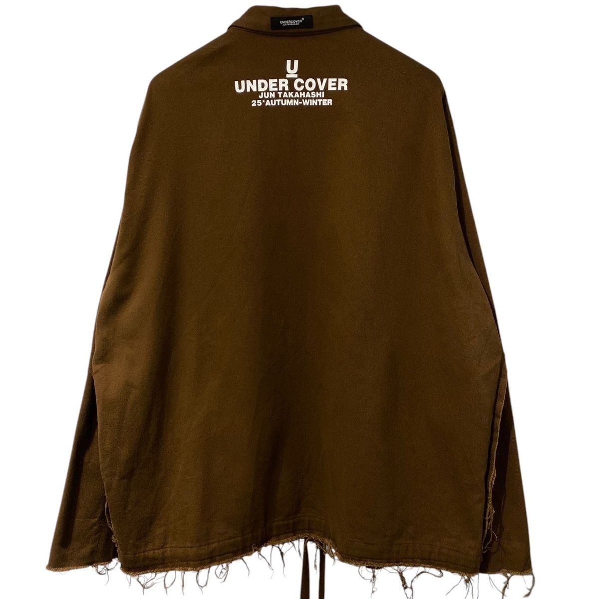 UNDERCOVER 25AW ほつれコーチジャケット ウォッシュ加工カットオフ 