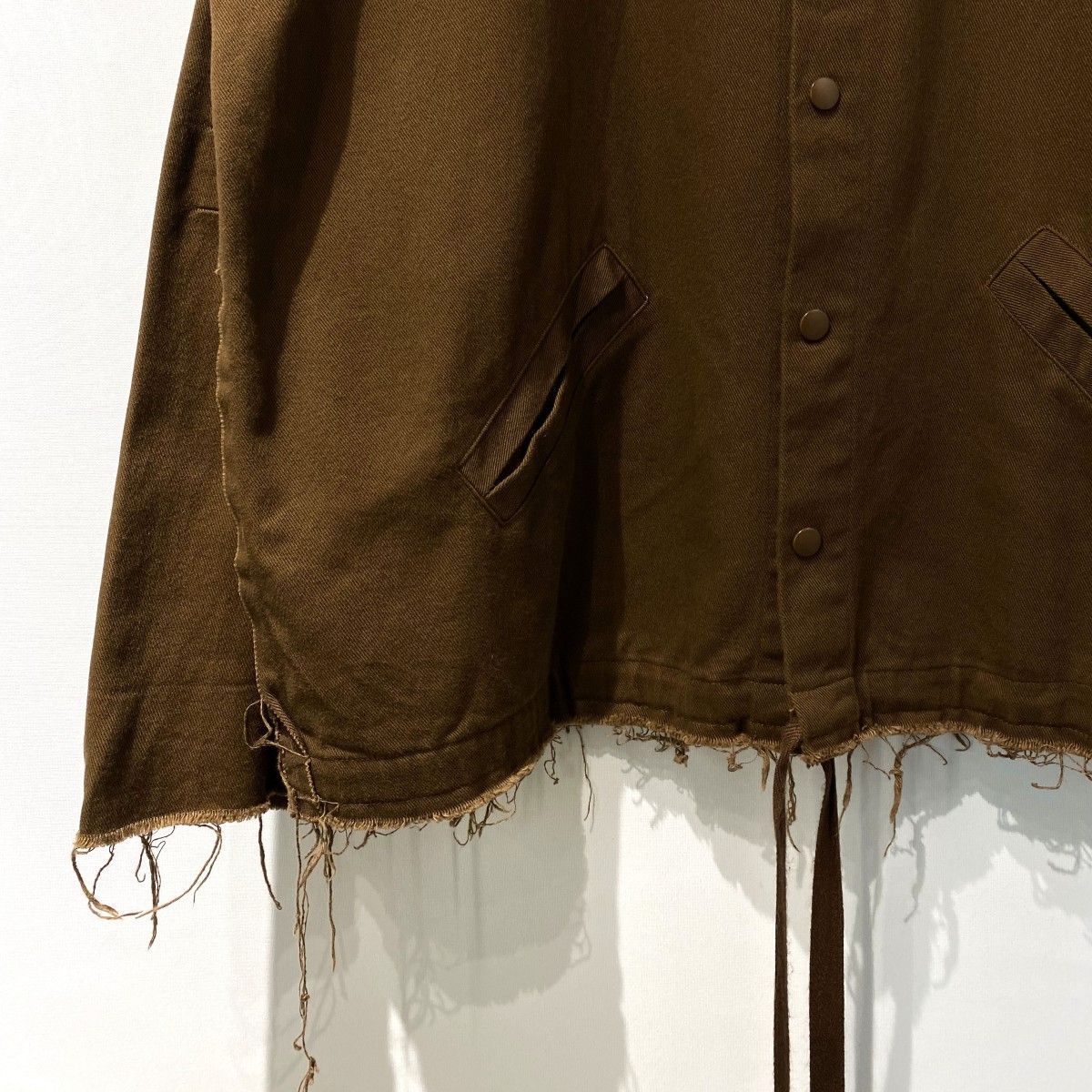 UNDERCOVER 25AW ほつれコーチジャケット ウォッシュ加工カットオフ 