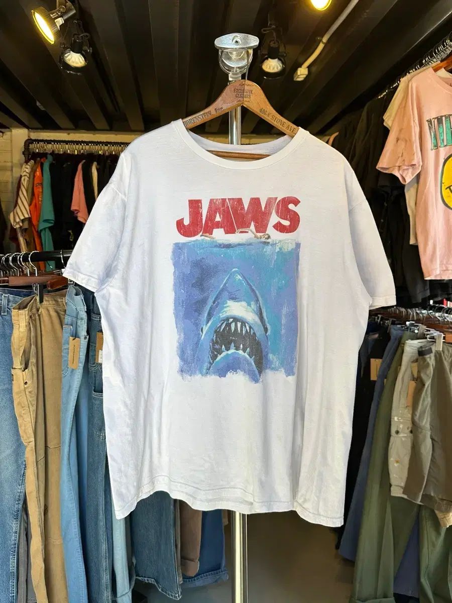 105 ジョーズ Jaws 映画 プリンティング Tシャツ