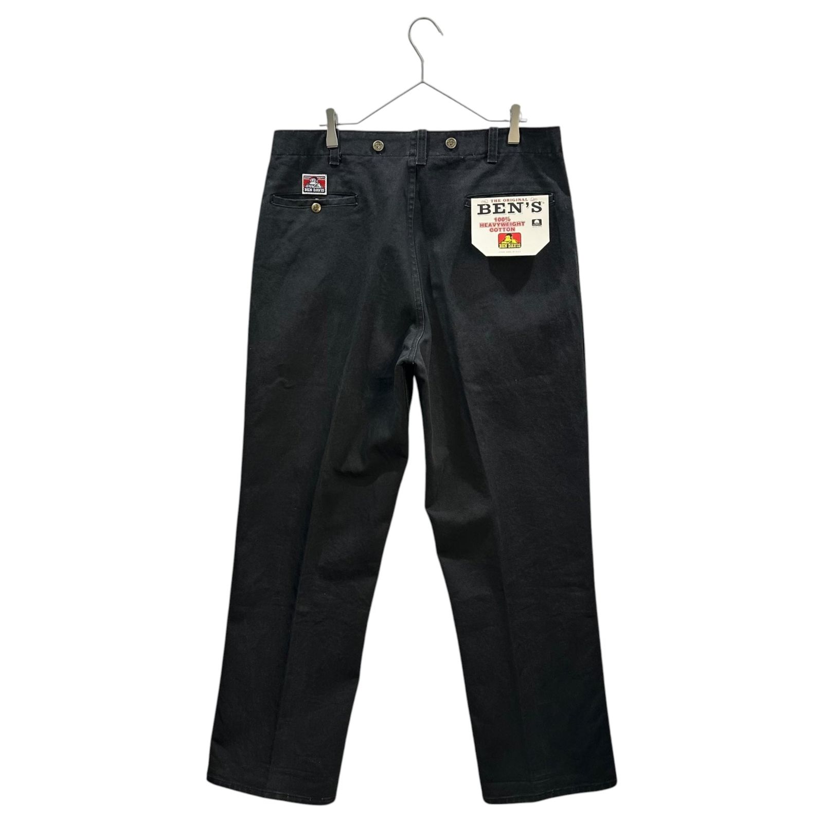 T*k様 Ben davis フリスコ ブラック 80s 90s w38 BEN DAVIS(ベンデイビス) 80's~90's FRISCO PANTS - 100% Cotton Made