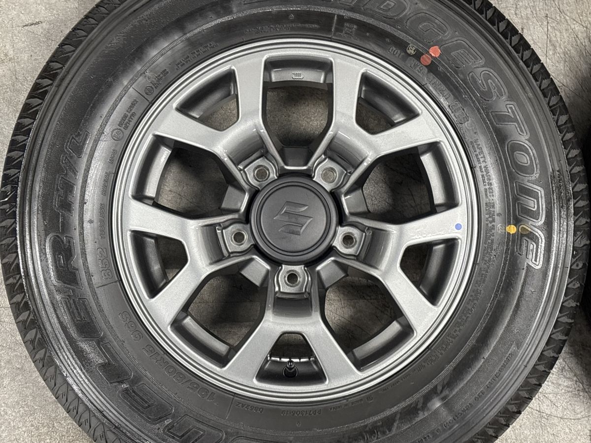 バリ溝 美品】スズキ JC74 ジムニーノマド 純正 15in 5.5J +5 PCD139.7