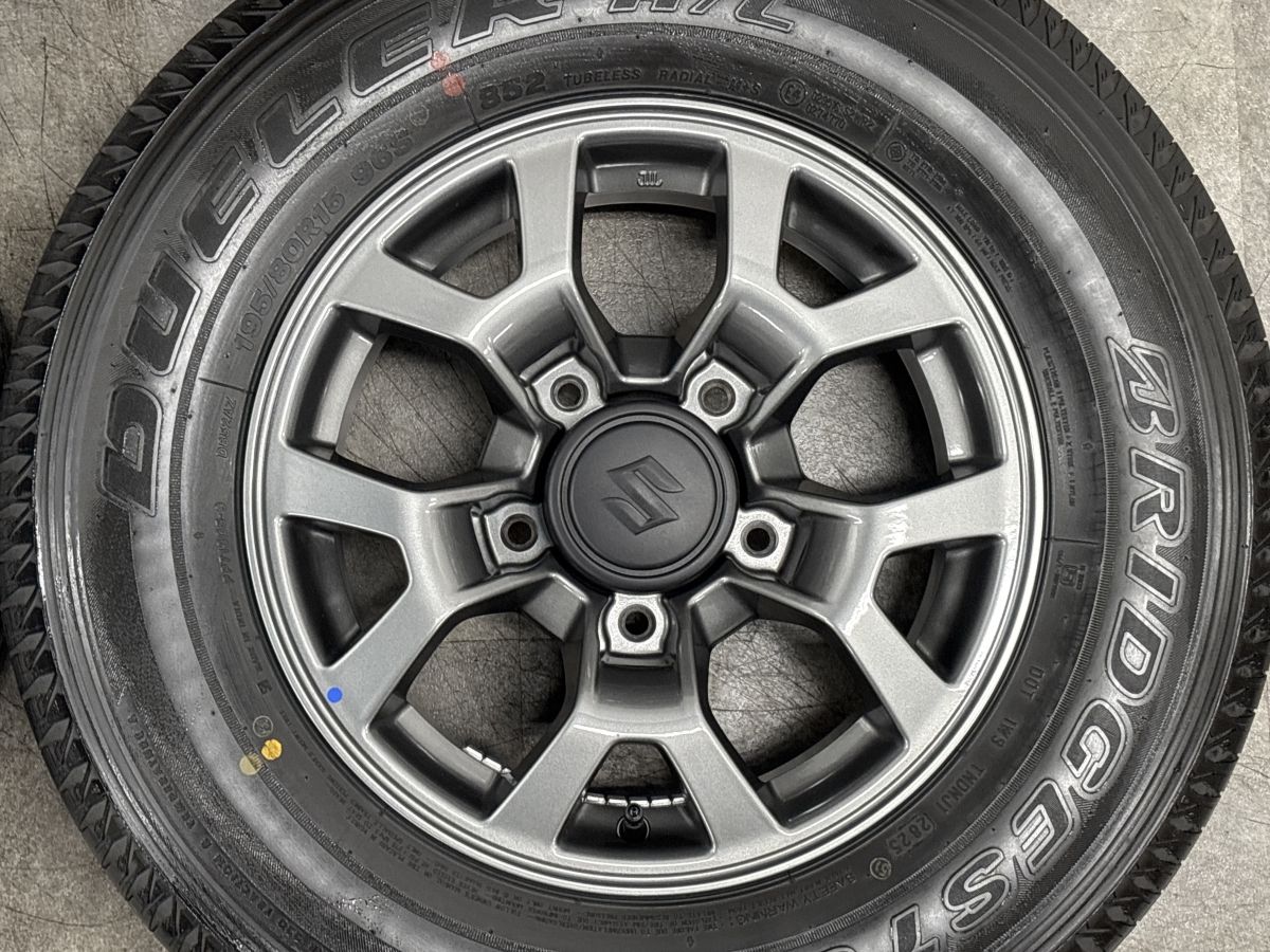バリ溝 美品】スズキ JC74 ジムニーノマド 純正 15in 5.5J +5 PCD139.7