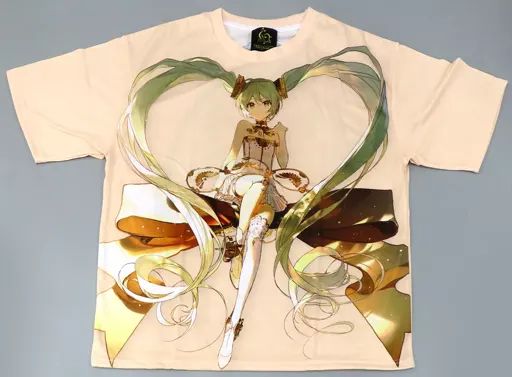 【中古】Tシャツ 初音ミク/鏡音リン・レン フルグラフィックTシャツ ベージュ フリーサイズ 「初音ミクシンフォニー2022 Hatsune miku Kagamine Rin Kagamine Len 15th Anniversary」