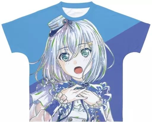 【中古】Tシャツ 倉田ましろ Ani-Art 第4弾 フルグラフィックTシャツ ブルー ユニセックスXLサイズ 「BanG Dream! ガールズバンドパーティ!」