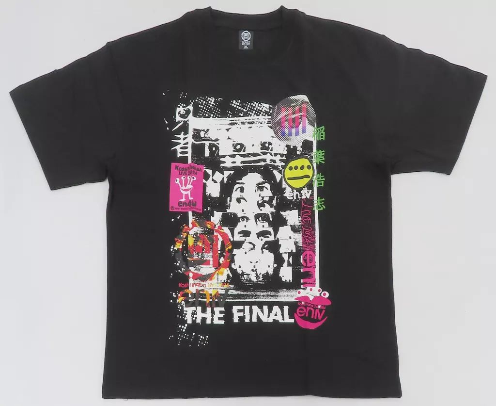 【中古】Tシャツ 稲葉浩志 ファイナルTシャツ ブラック 2XLサイズ 「Koshi Inaba LIVE 2024 ～enIV～」 追加グッズ