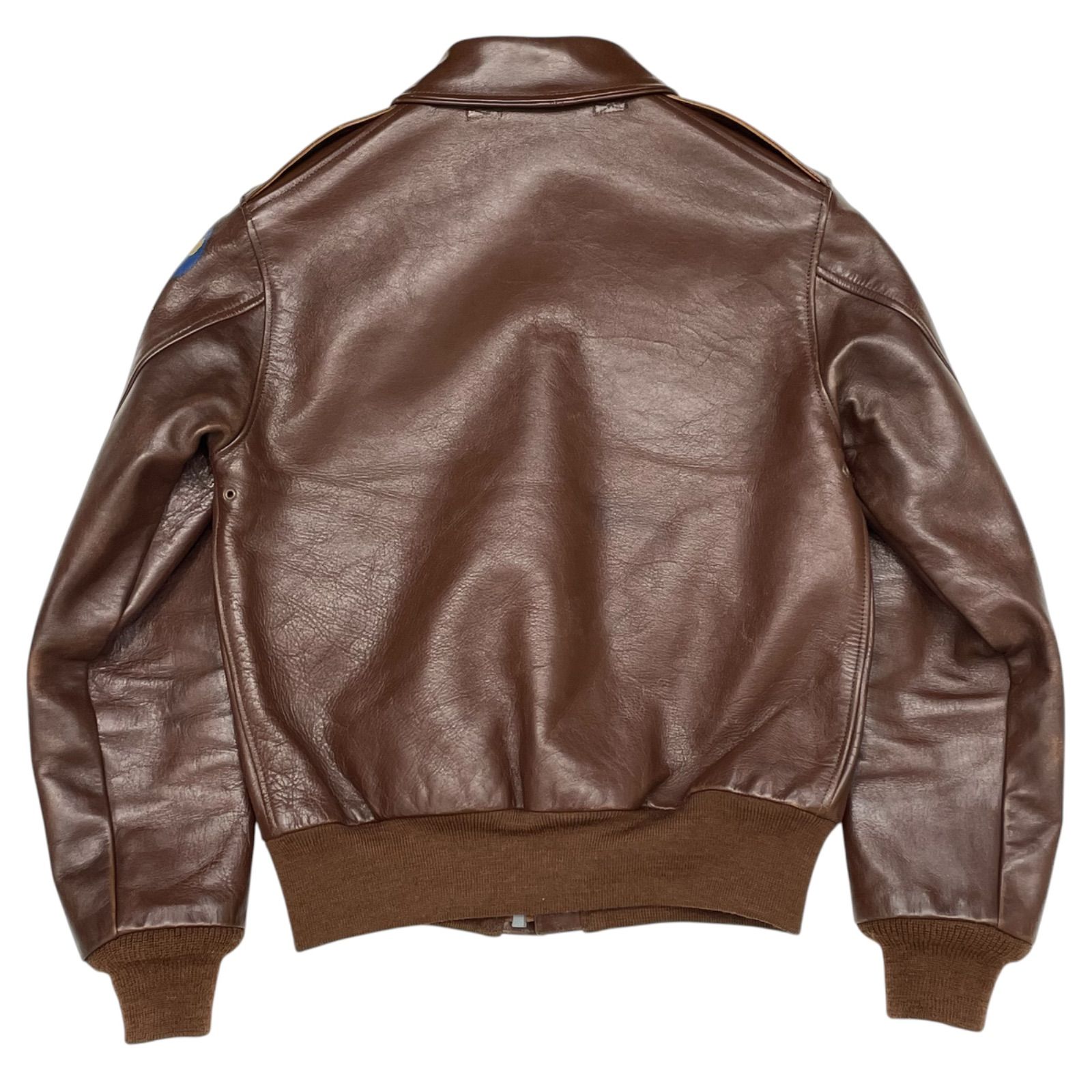 旧リアルマッコイズ A-2 フライトジャケット 実名復刻 ラフウェア 38 34 THE REAL McCOY'S TYPE A-2 ROUGH WEAR CLOTHING CO. リアル
