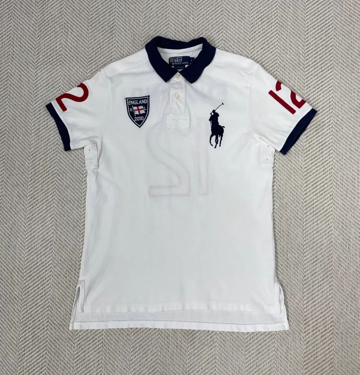 ポロラルフローレン イングランド ビックポニー 半袖 カラーTシャツ L