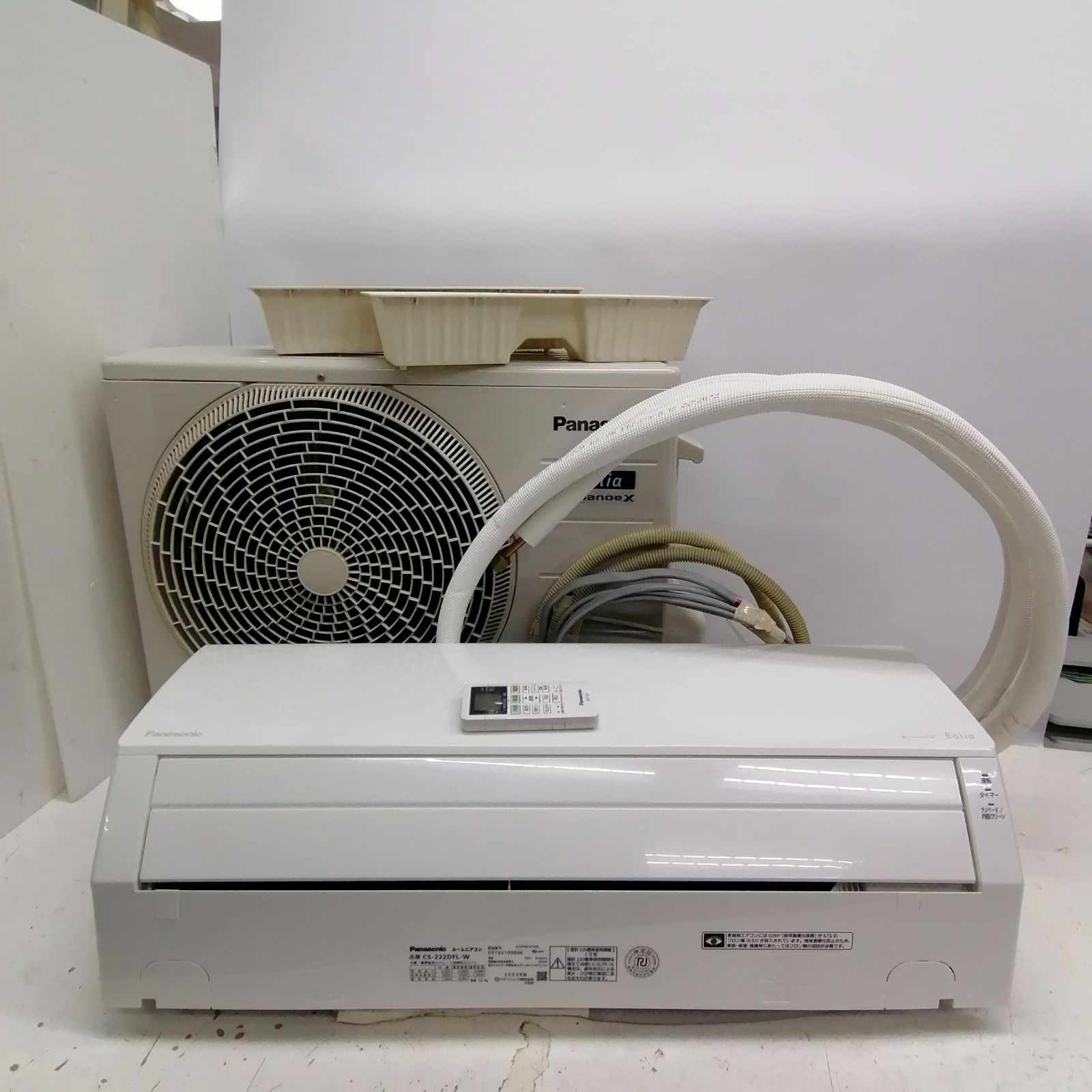 【動作品】Panasonic エアコン CS-222DFL-W M2403-hkhvh