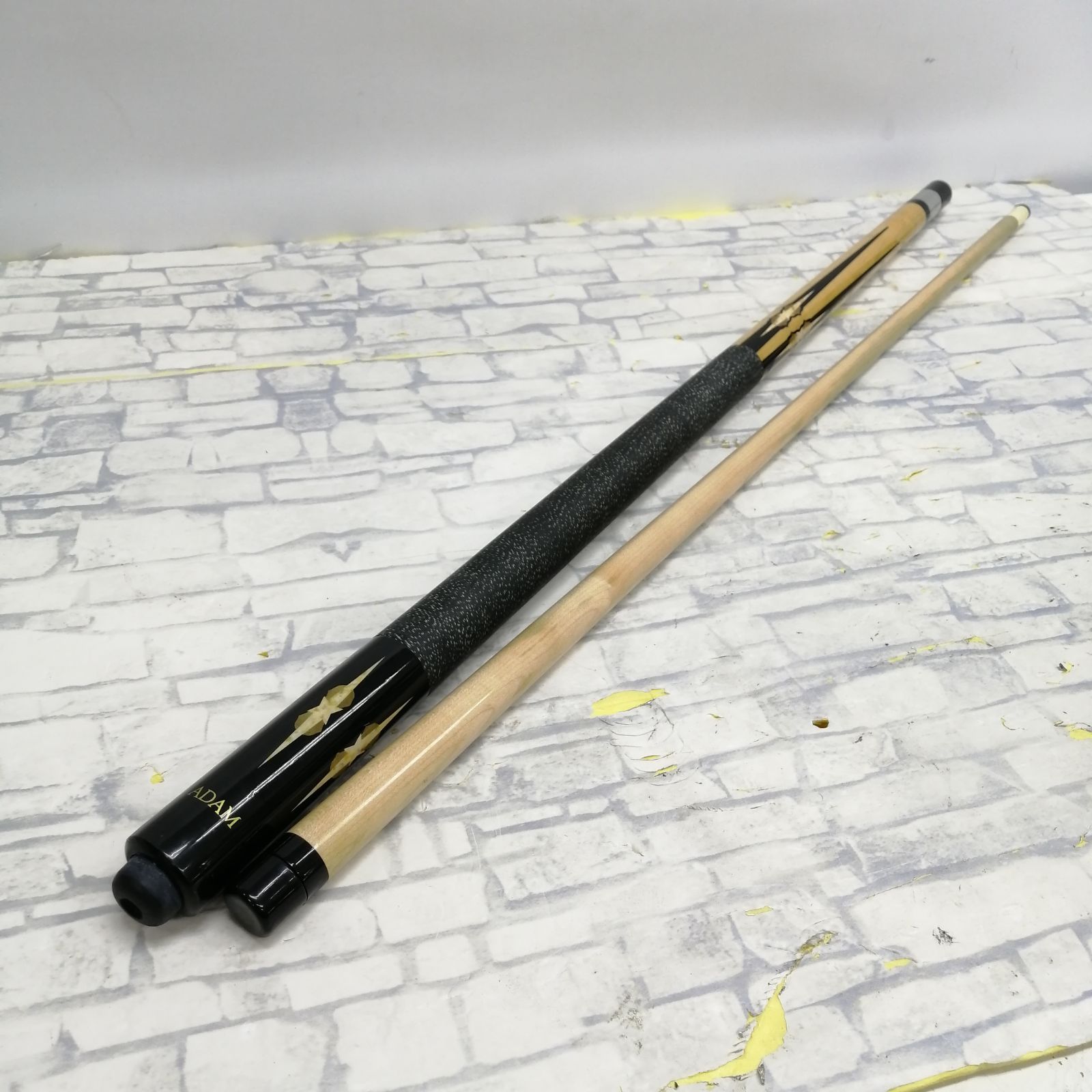 【希少品】ADAM ビリヤードキュー 6剣 12.5mm ステンレスジョイント 反りなし M2334-hk2mr