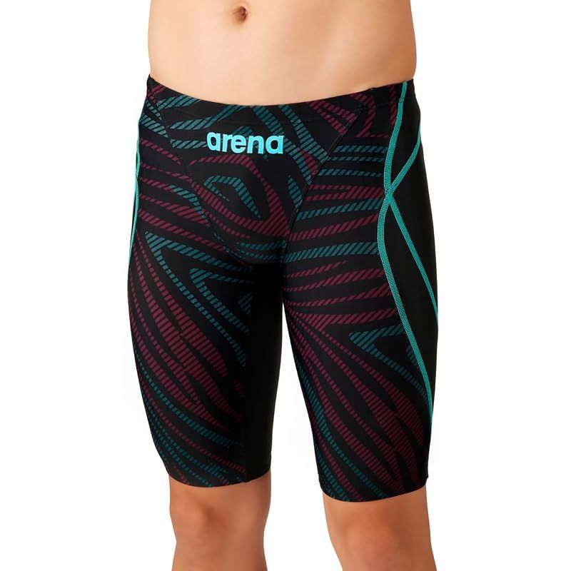 【新品】 【WA承認】arena(アリーナ) 競泳水着 レース用 ボーイズ ジュニア 【AQUA RACING】 R130サイズ 水泳 スイミング 初級者向け 撥水 ECO AQUASTRIPE ニット AS6FRC77B