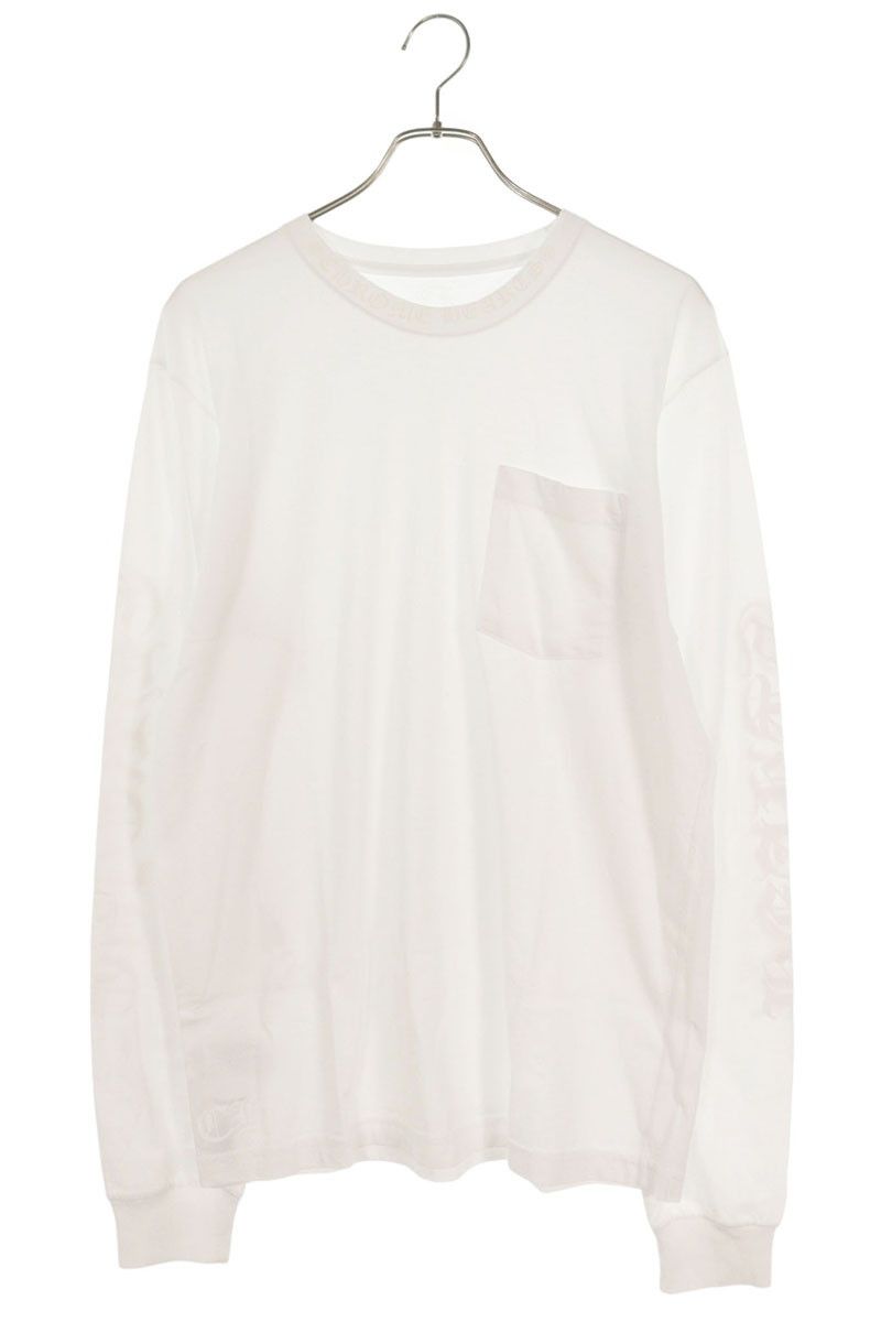 クロムハーツ CH L/S 1 ネックロゴプリント長袖カットソー メンズ L