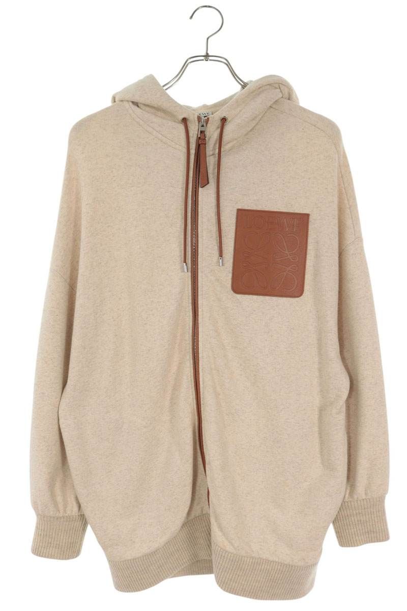 LOEWE(ロエベ) ⁄ レザーパッチ⁄アナグラム⁄オーバーサイズパーカー⁄S