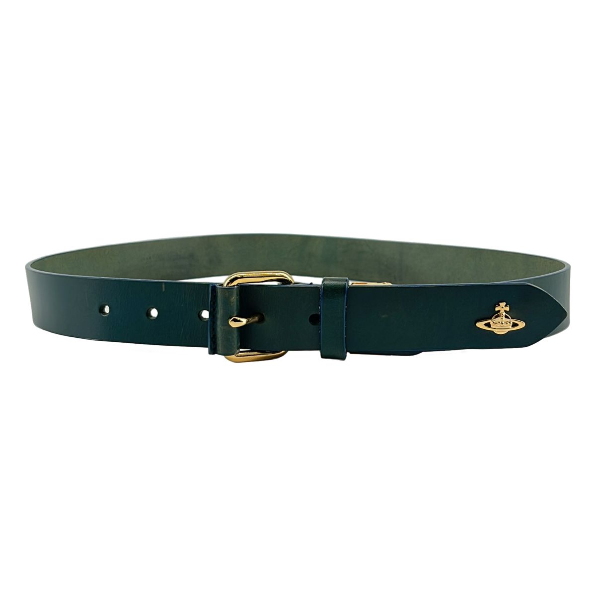 美品Vivienne Westwood Love ベルト　グリーン　緑　ブラウン Vivienne Westwood / ヴィヴィアンウエストウッド | オーブ レザー