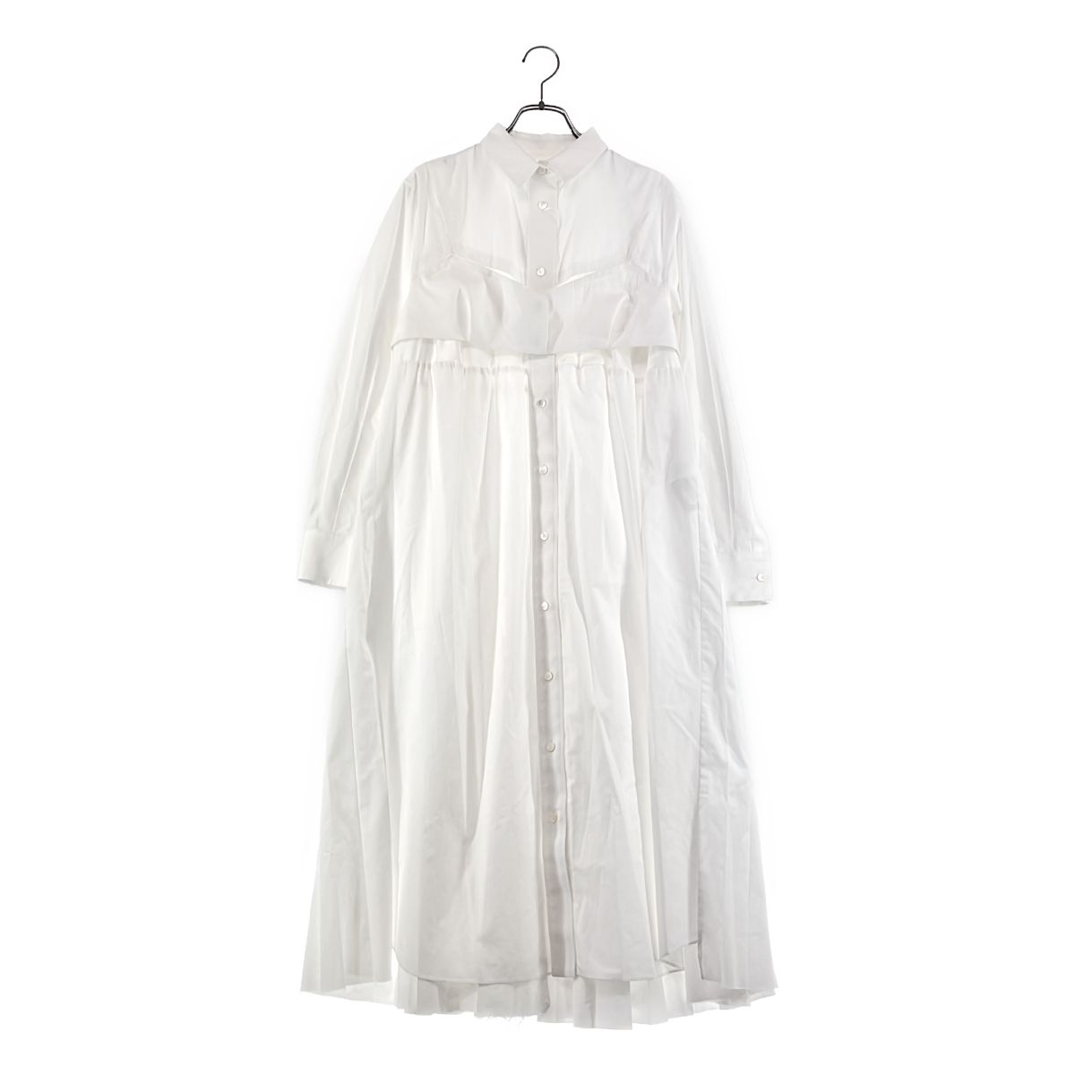 sacai / サカイ | 2022AW | Cotton Poplin Dress / オーバーシルエット