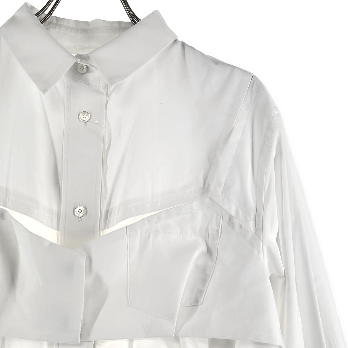 sacai / サカイ | 2022AW | Cotton Poplin Dress / オーバーシルエット