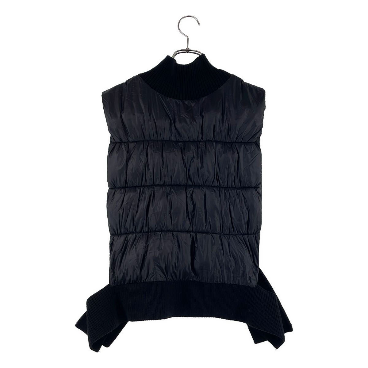 ENFOLD アイボリー ダウンベスト 38 ENFOLD / エンフォルド | RIB-NECK VEST ダウンベスト | 38 | ブラック