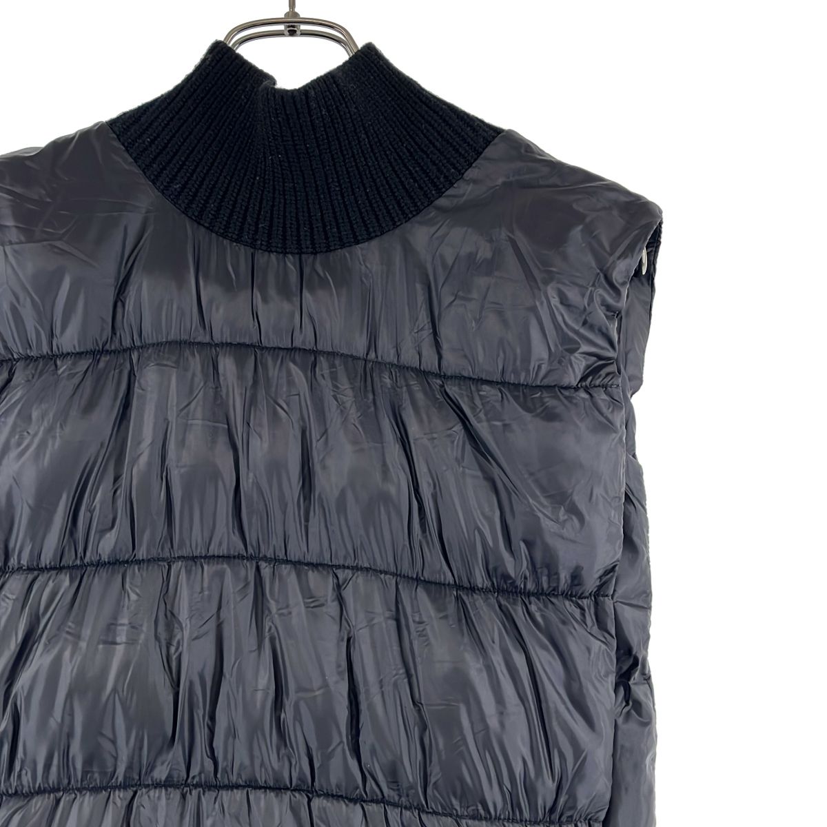 ENFOLD アイボリー ダウンベスト 38 ENFOLD / エンフォルド | RIB-NECK VEST ダウンベスト | 38 | ブラック