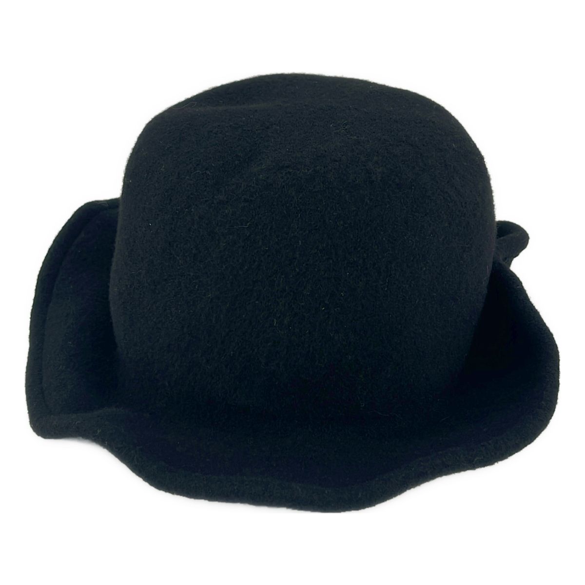【美品】SCHA シャー／ドイツ製／ウール フェルト ハット／黒 ブラック 美品SCHA シャー／ドイツ製／ウール フェルト ハット／黒 ブラック 美