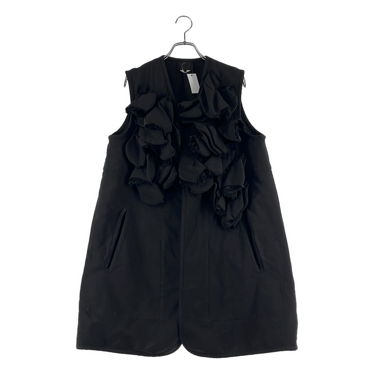 COMME des GARCONS / コムデギャルソン | 2017AW | ポリエステル 製品加工 モチーフドッキング ベスト | M | ブラック | レディース