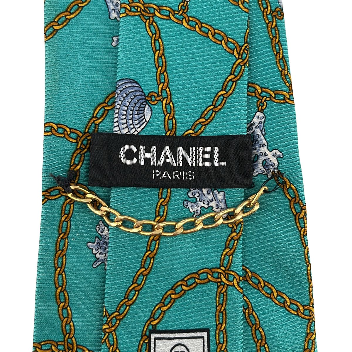 CHANEL シャネル　ネクタイ　ココマーク　スーツ　シャツ　カフス CHANEL / シャネル | シルク 総柄 ココマーク スーツ ネクタイ