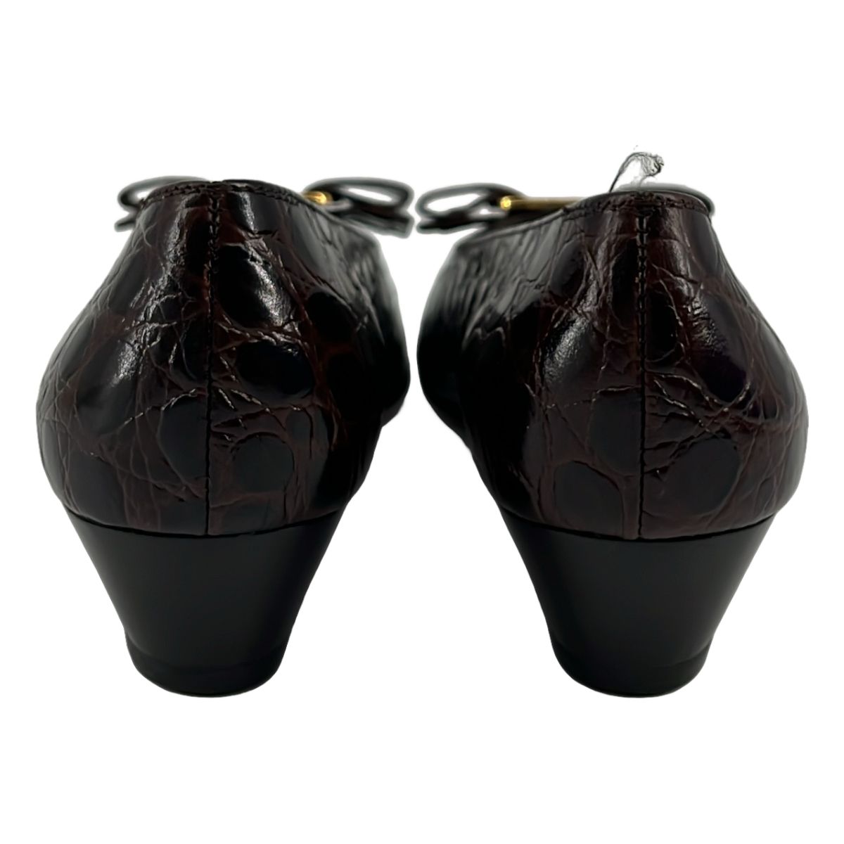 美品】 Salvatore Ferragamo / サルヴァトーレフェラガモ | クロコ型