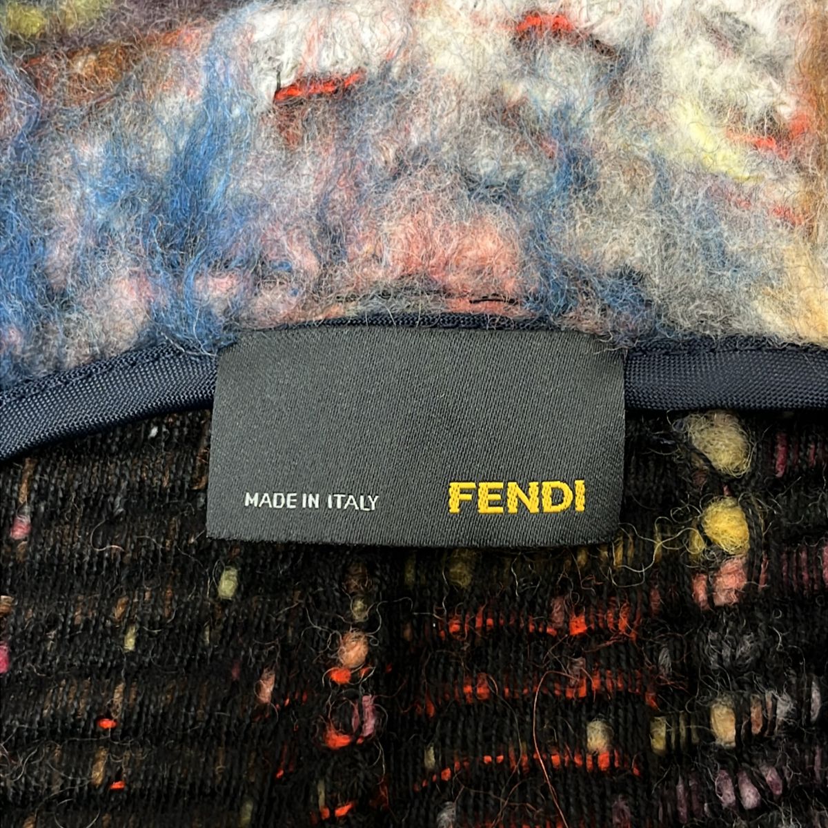 FENDI / フェンディ | ミックスウール バックジップ スカート | 38