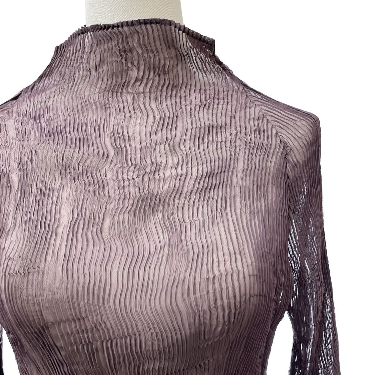 ISSEY MIYAKE / イッセイミヤケ | プリーツ ハイネック トップス | 2