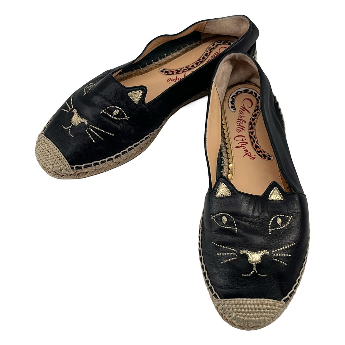シャーロットオリンピア　フラットシューズ Charlotte Olympia / シャーロットオリンピア | レザー キャット エン