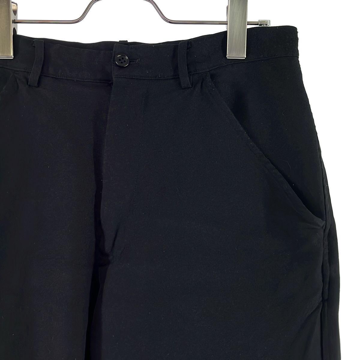 BLACK COMME des GARCONS エステルギャバジン　パンツ BLACK COMME des GARCONS / ブラックコムデギャルソン | 製品後加工