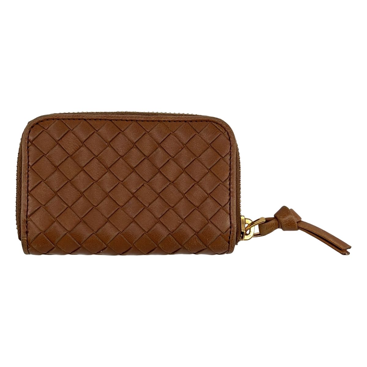 BOTTEGA VENETA / ボッテガヴェネタ | イントレチャート ラウンドジップ コインケース | ブラウン | レディース 14,112円