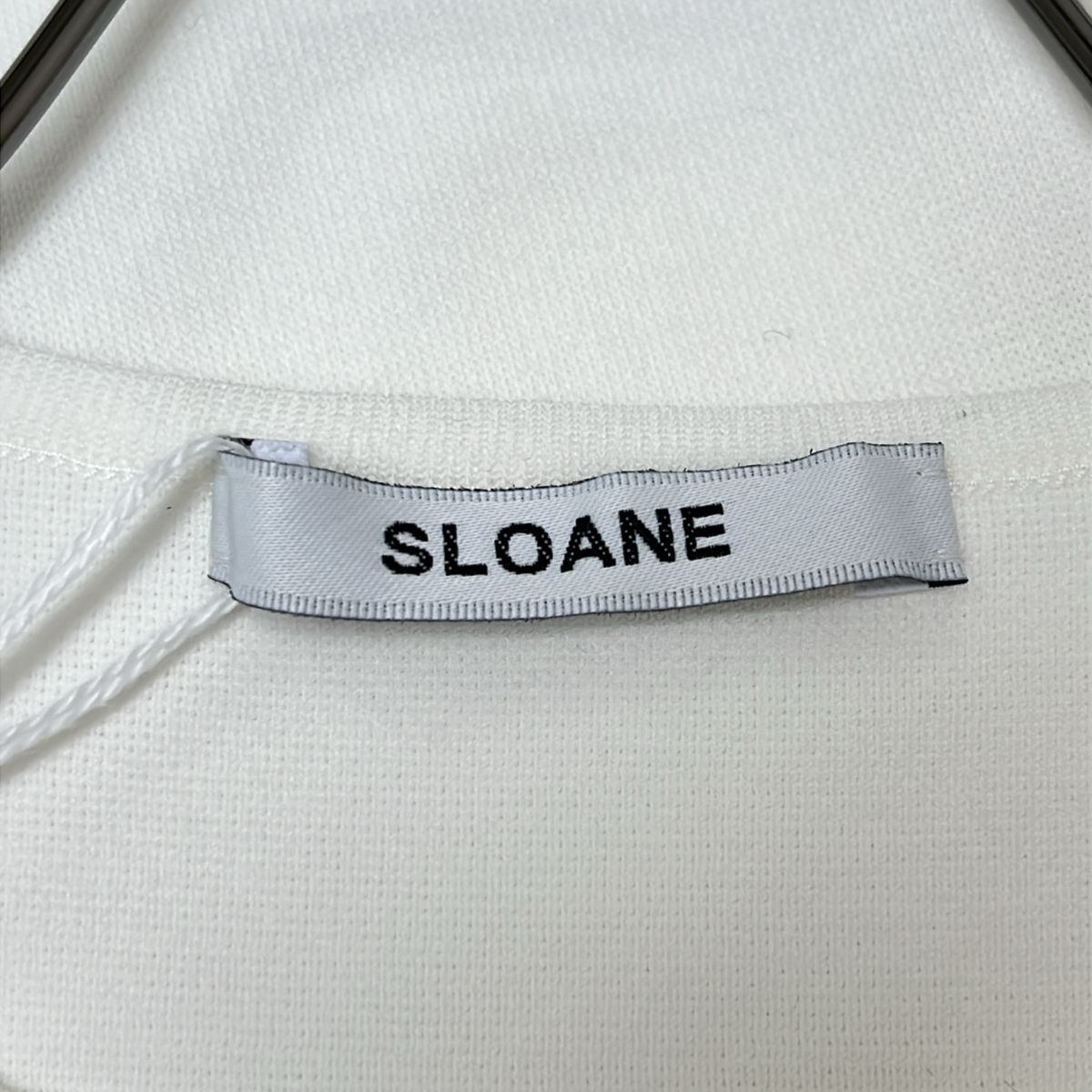 美品】 SLOANE / スローン | 肩で魅せる半袖ニット | M | ホワイト