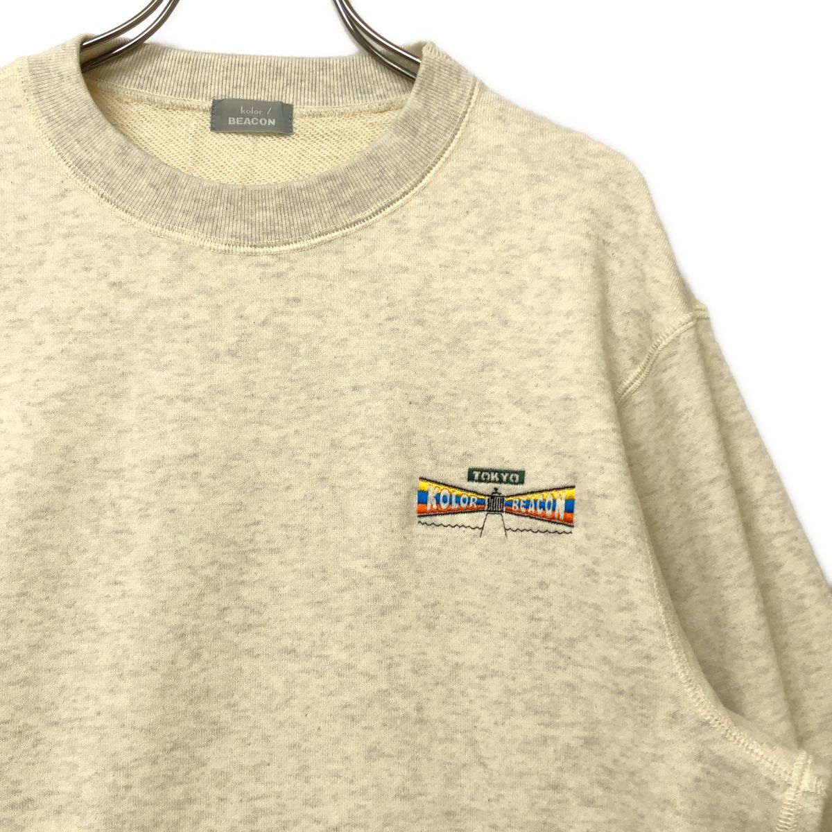 美品】 kolor BEACON / カラービーコン | 異素材 切り替え ロゴ
