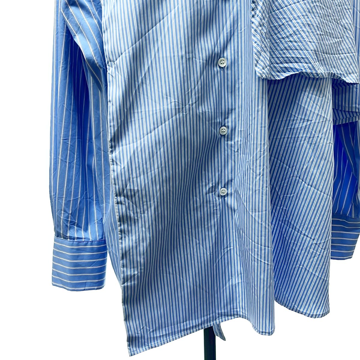 Maison Special / メゾンスペシャル | Asymmetrical drape shirt
