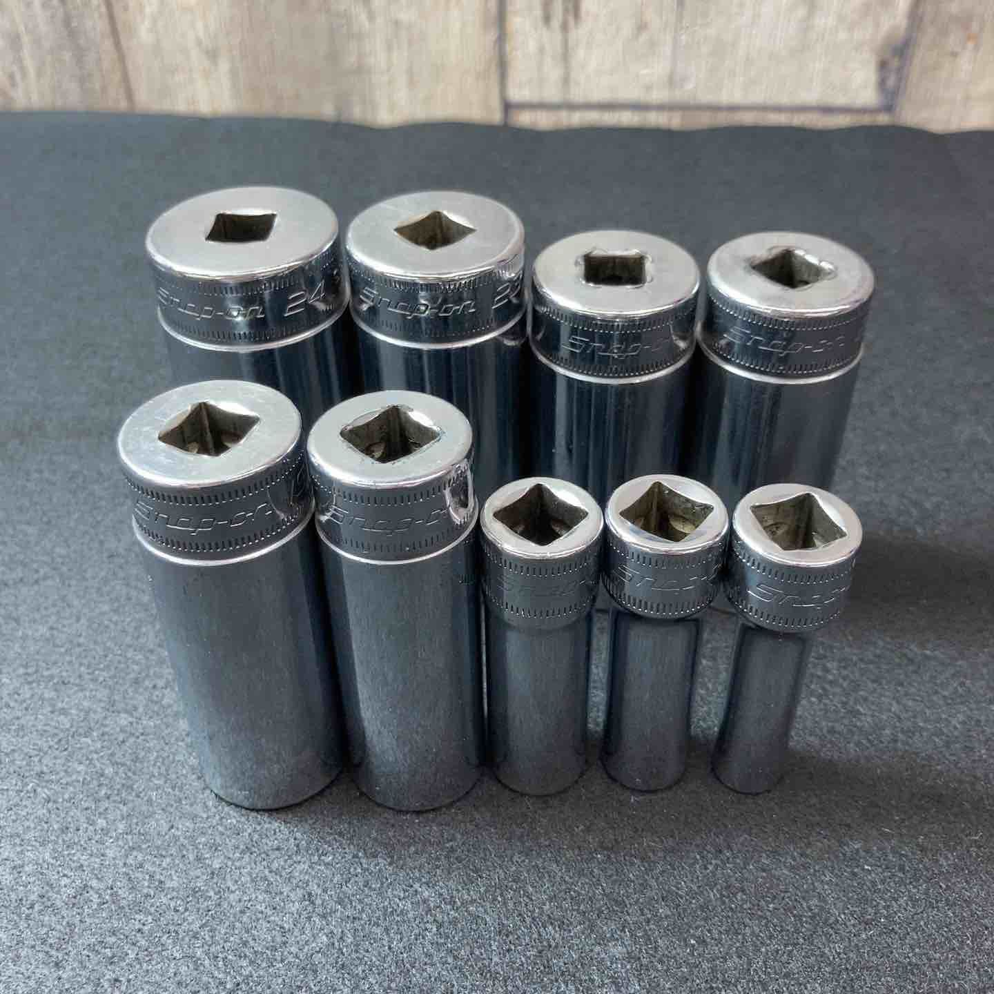 【中古品】 スナップオン(Snap-on) SFSM8～SFSM24 セミディープソケット 9点セット 【東大和店】