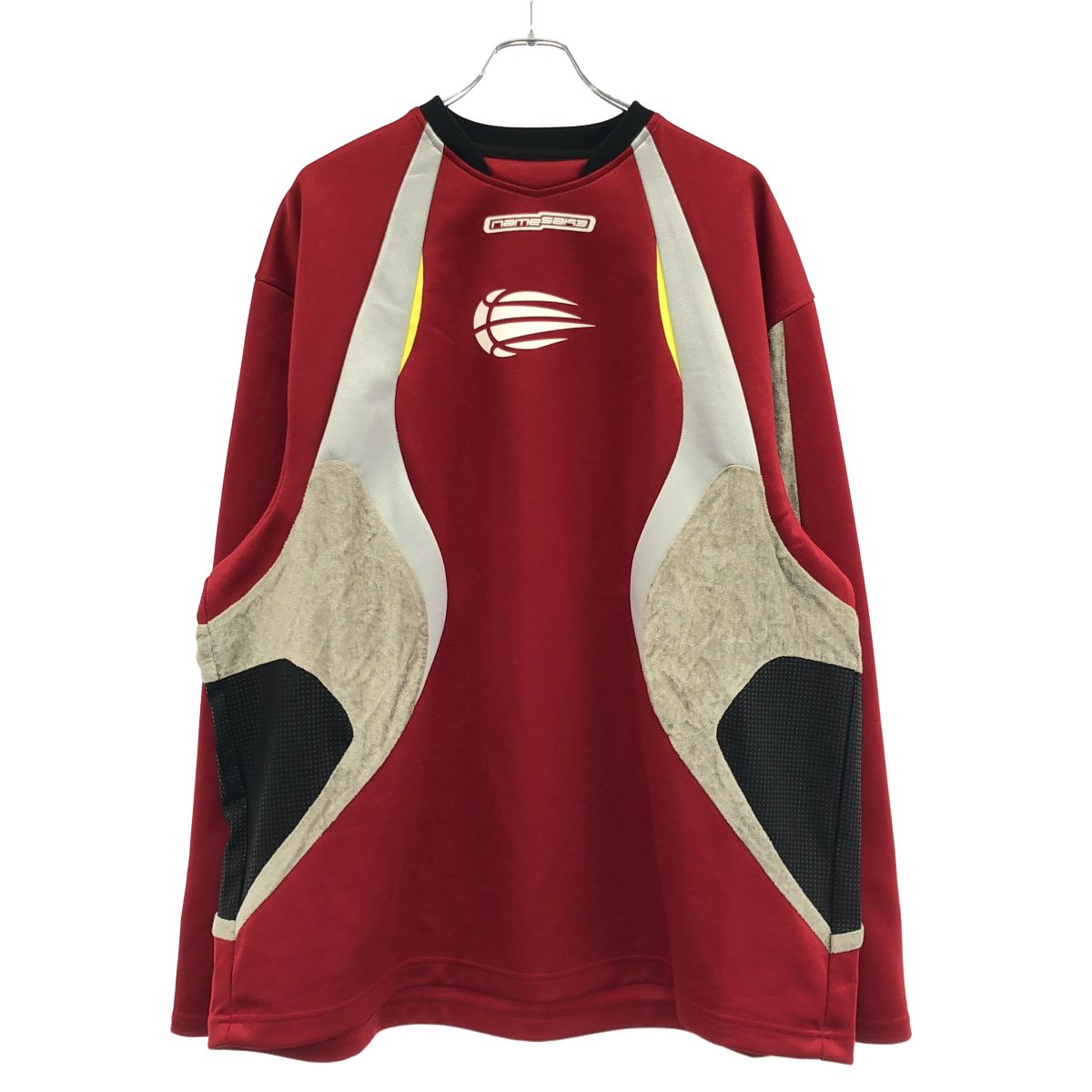 NAMESAKE ネイムセイク WILHAM RACER TEE ロングスリーブカットソー レッド M