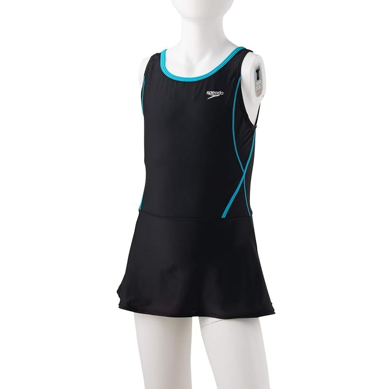 【新品】 Speedo(スピード) スクール水着 Rode Skirt Suit ロデースカートスーツ 水泳 ガールズ SFG02016 ブラック/ターコイズ 0