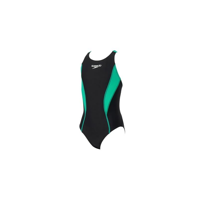 【新品】 [スピード] 競泳水着 フレックスゼロジュニアスーツ ブラック/ミント 130