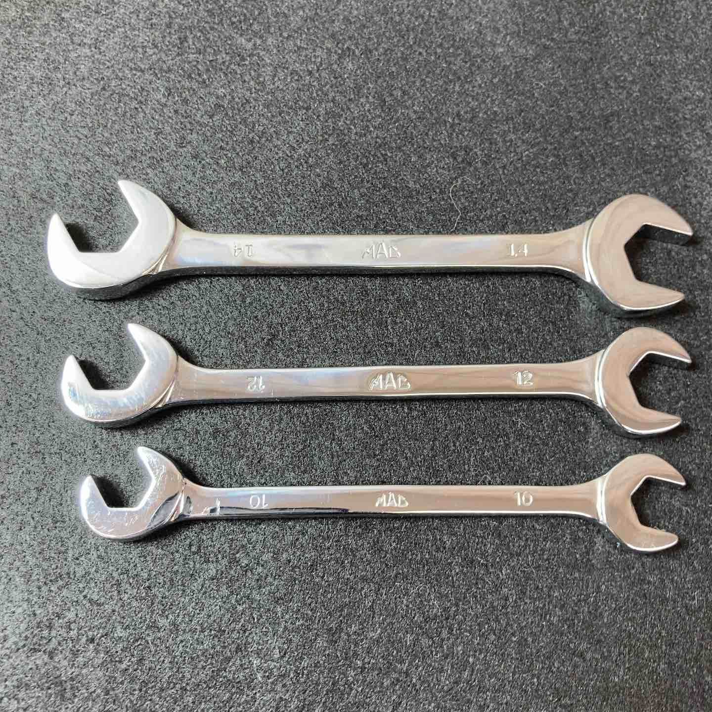 【中古品】 マックツール(MACTOOLS) M10DA~14DA アングルレンチスパナ 3本セット 【東大和店】