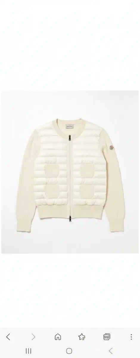 S+級 サイズ0 MONCLER ニット ダウン ジップアップ カーディガン