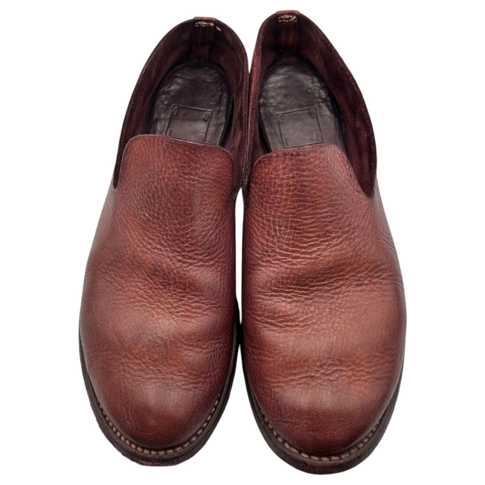 GUIDI(グイディ) CALF FULL GRAIN SLIP ON カーフ フル グレイン 
