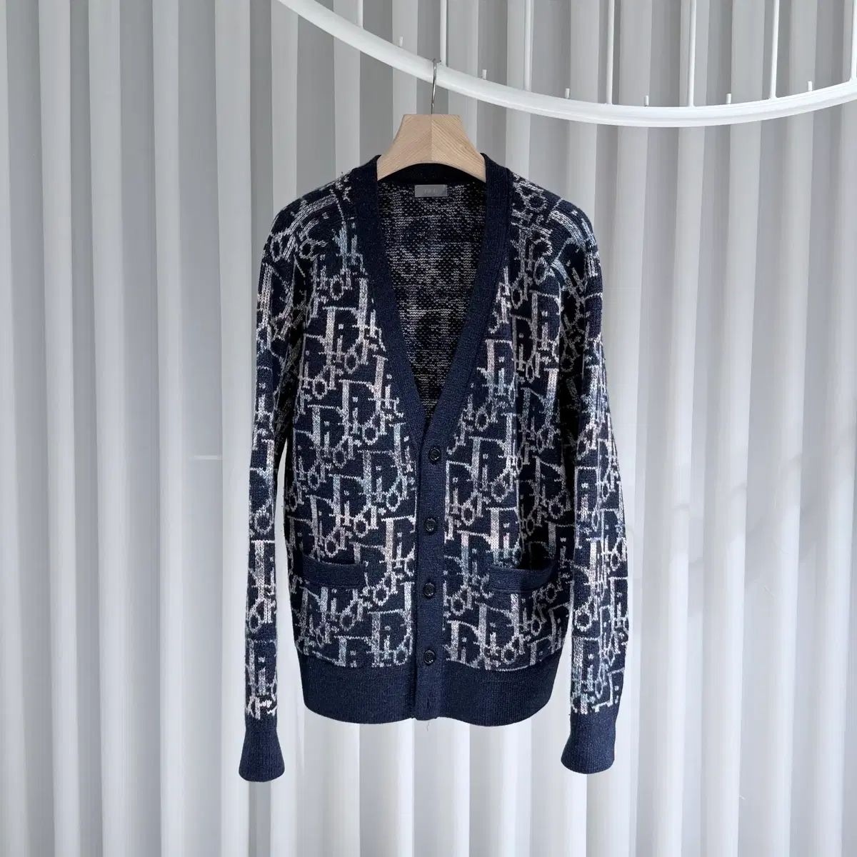 ( S+ / XL ) ディオール オブリーク ジャカード ウール ニット カーディガン ジャケット